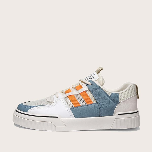 

Men Lace-up Front Colorblock Sneakers, Multicolor