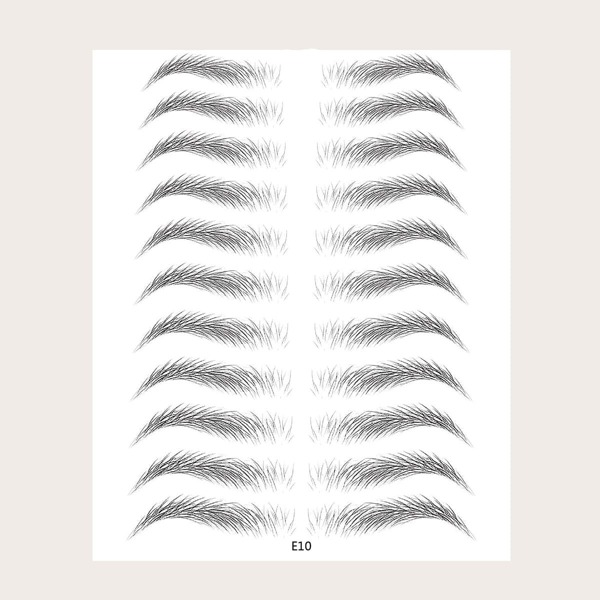 

11pairs Bionic Eyebrow Sticker, Black