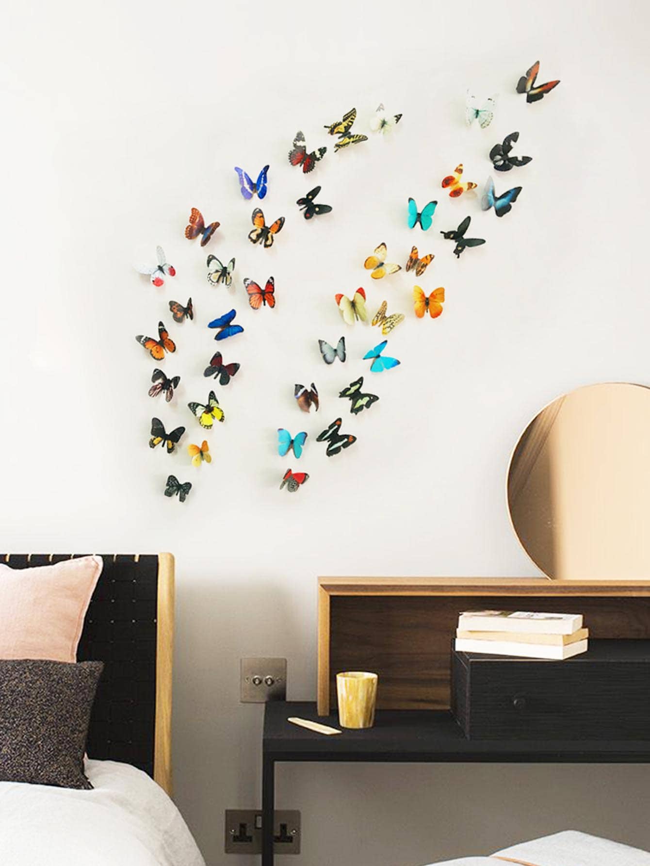 38pcs 3D Butterfly Wall Sticker - Multicolor - View 1