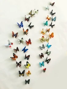 38pcs 3D Butterfly Wall Sticker - Multicolor - View 4
