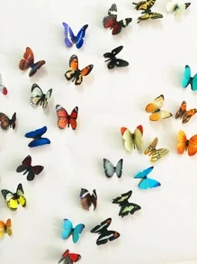38pcs 3D Butterfly Wall Sticker - Multicolor - View 5