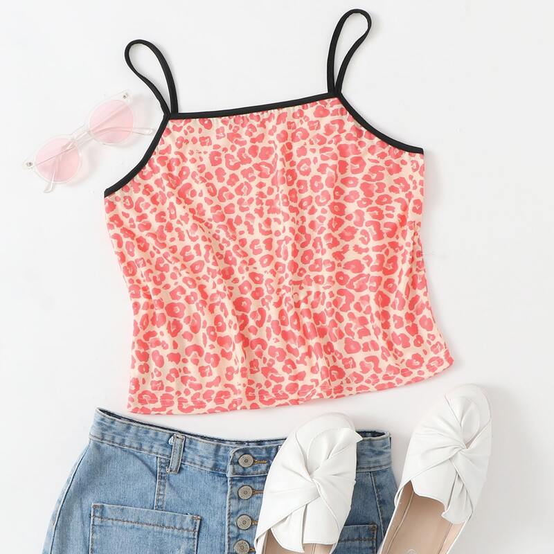 

All Over Print Crop Cami, Multicolor