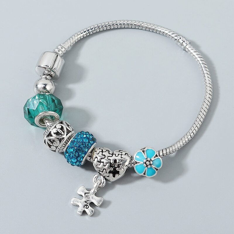 

Rhinestone Flower Decor Bracelet, Multicolor