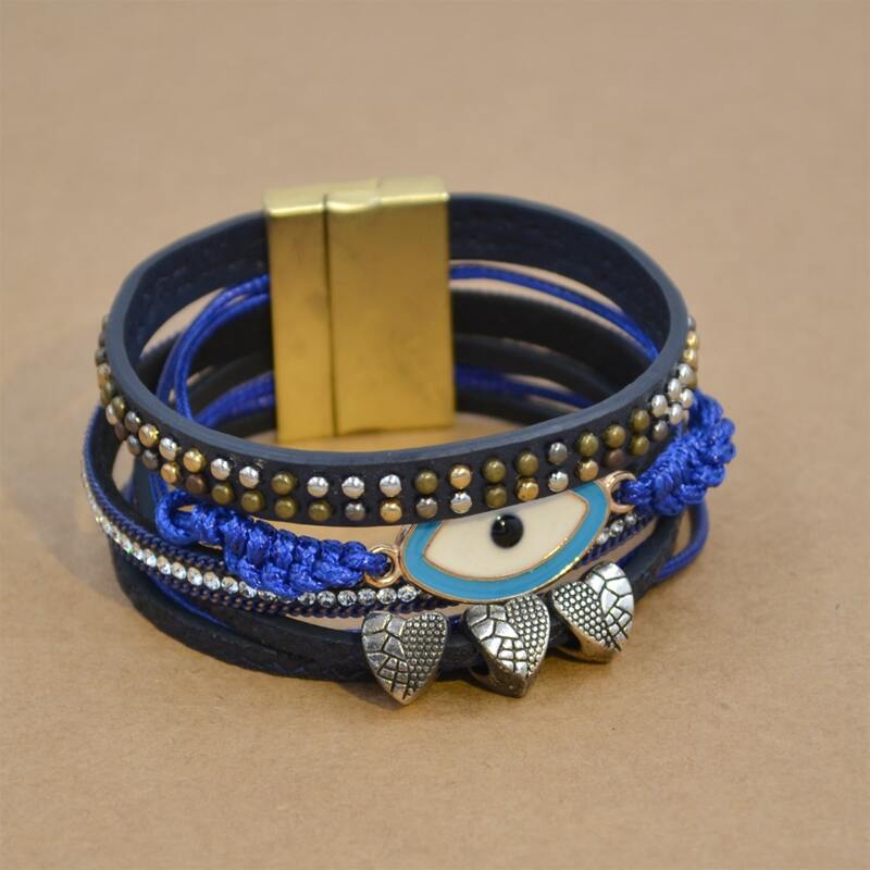 

Guys Eye Decor Bracelet, Blue