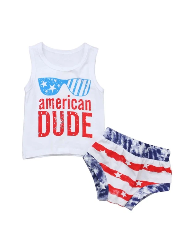baby boy american flag bathing suit