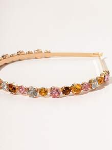 Colorful Gemstone Decor Hair Hoop Royal - Multicolor - View 5