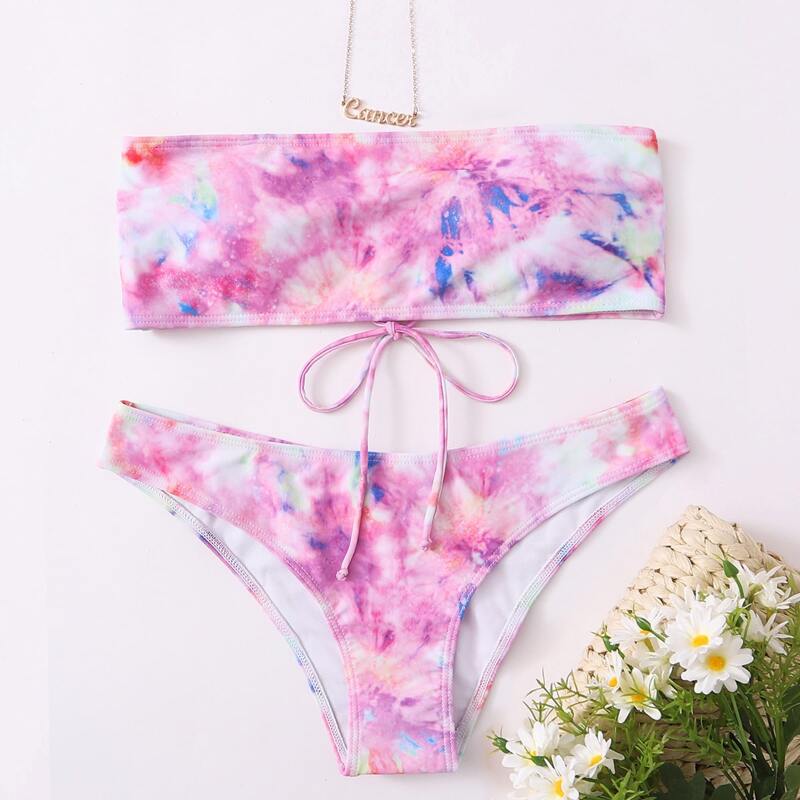 

Tie Dye Bikini Swimsuit, Multicolor