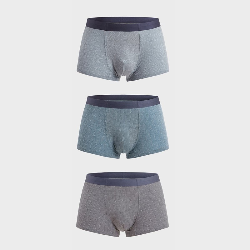 

Guys 3pcs Elastic Waist Boxer Brief, Multicolor