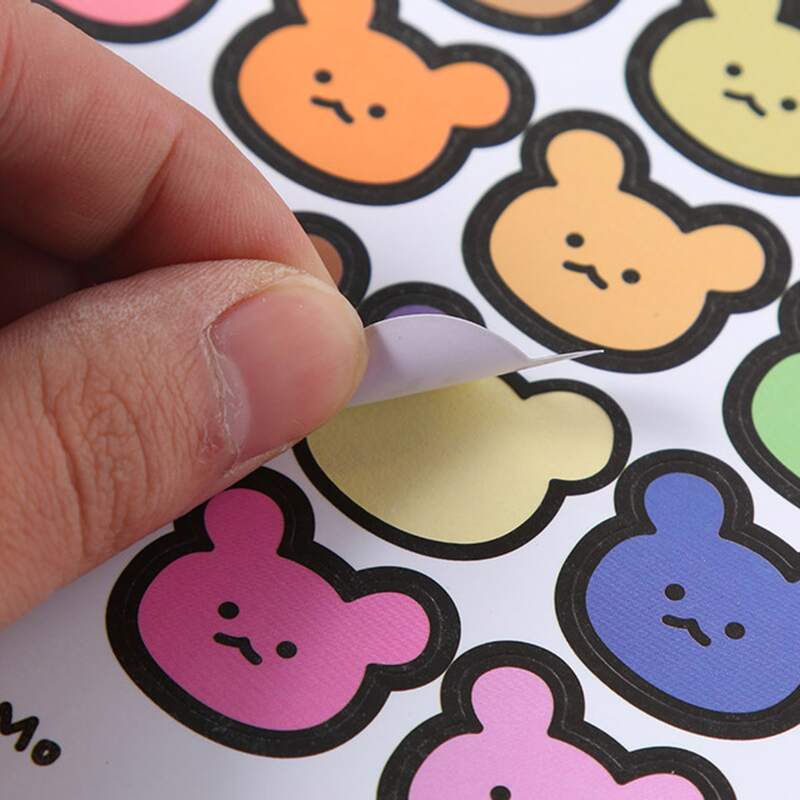 

6sheets Cartoon Sticker, Multicolor