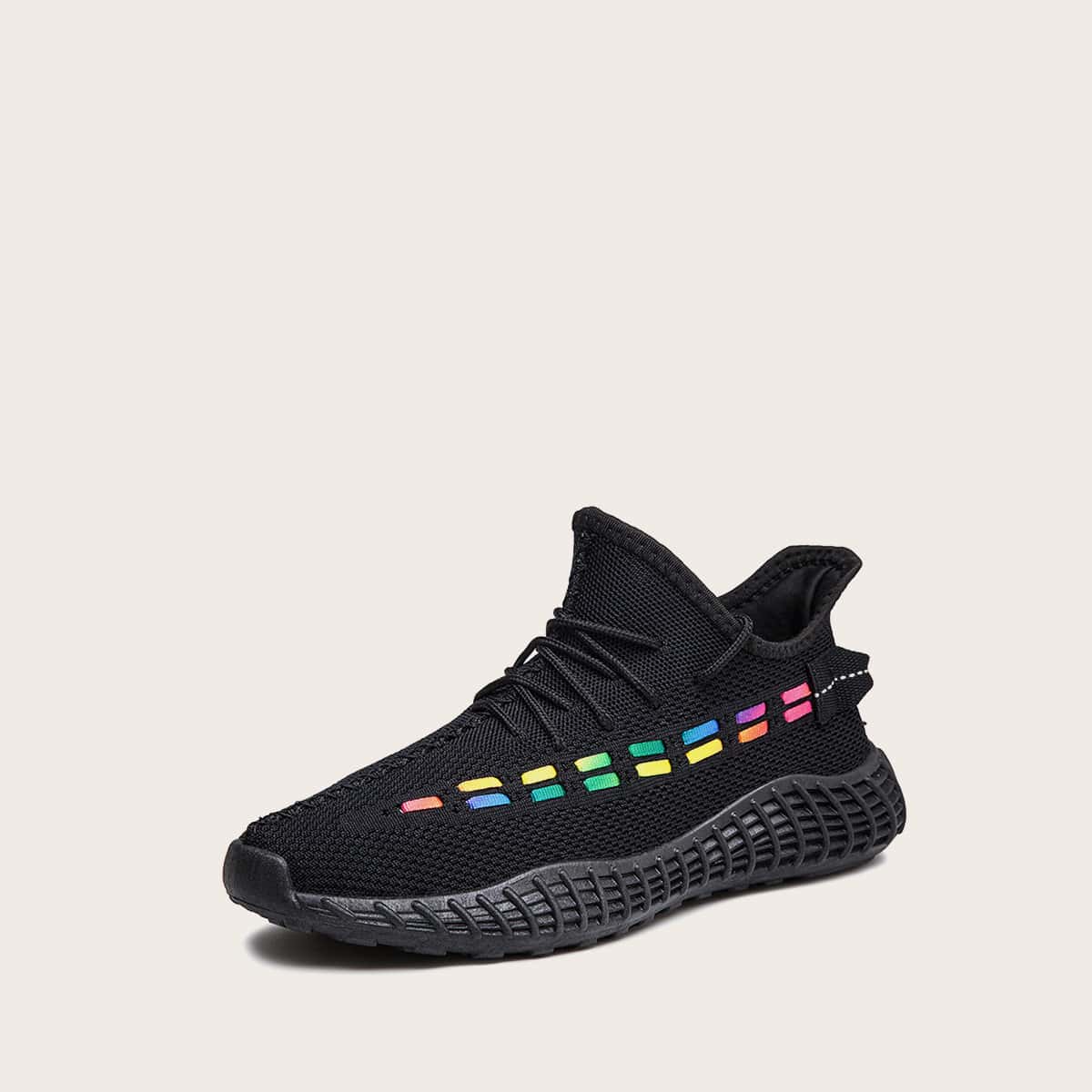 

Guys Lace-up Front Low Top Sneakers, Black