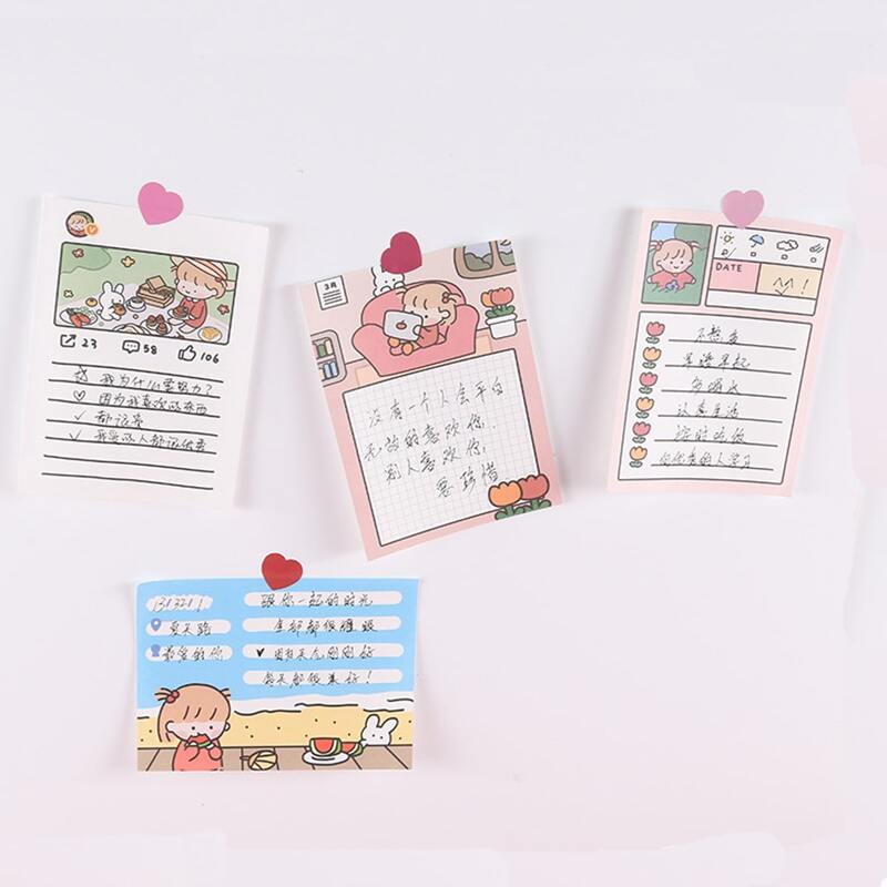 

1pc Cartoon Sticky Note, Multicolor