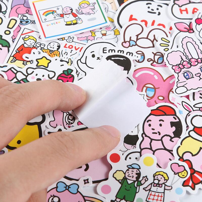 

48pcs Cartoon Sticker, Multicolor