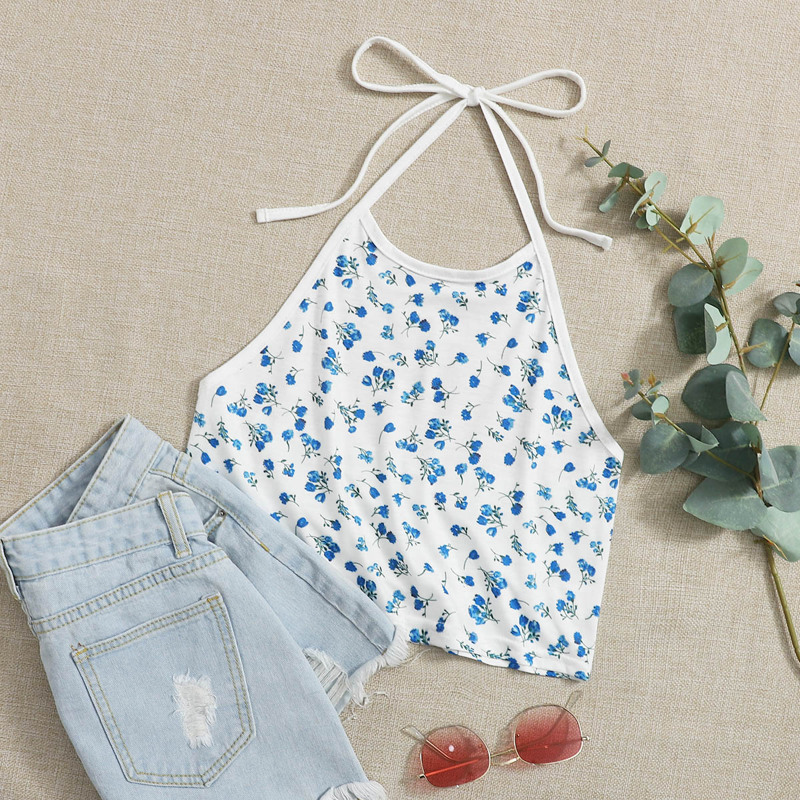 

Ditsy Floral Halter Top, Multicolor