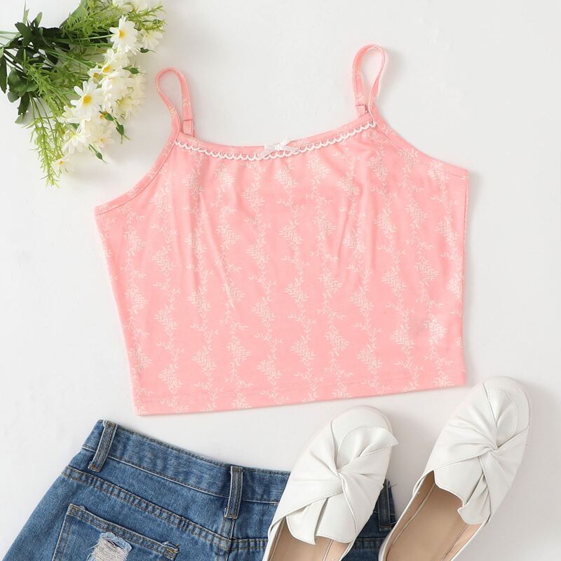

Ditsy Floral Cami, Coral pink