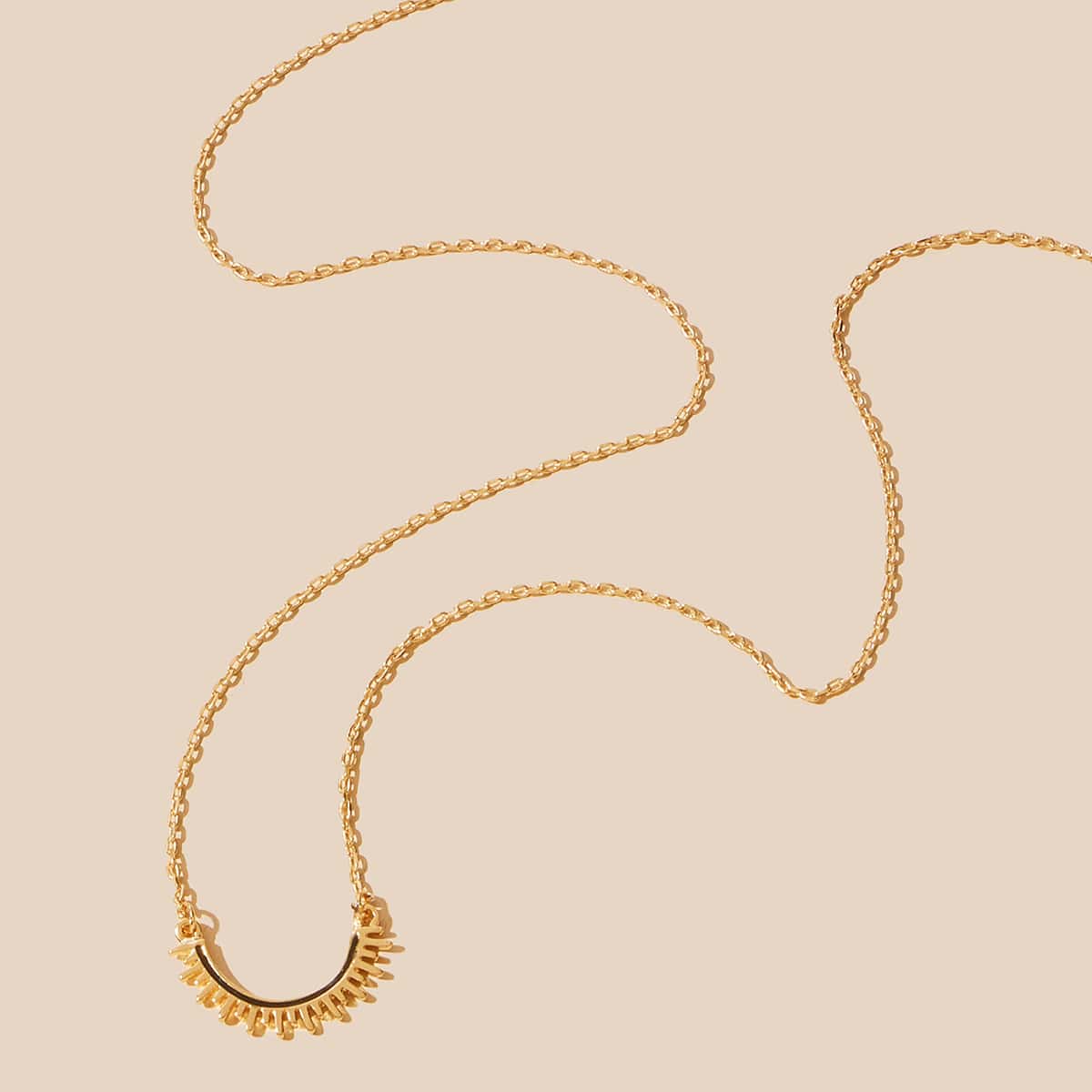 

Eyelash Chain Necklace, Gold