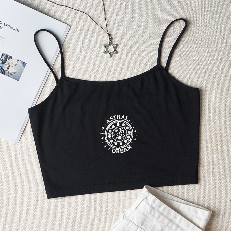 

Letter Graphic Black Cami