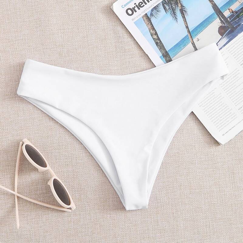 

Solid Bikini Panty, White