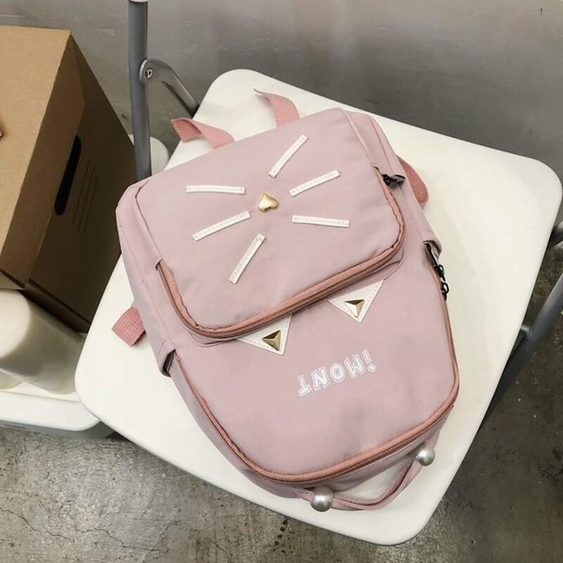 

Cartoon Pocket Backpack, Dusty pink