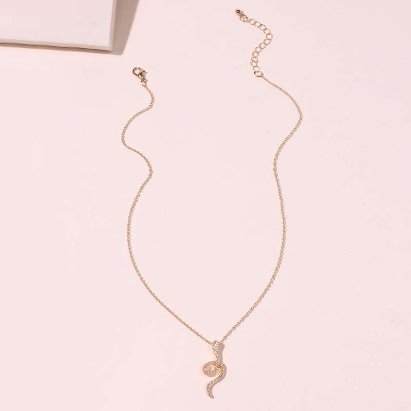 

Snake Chain Necklace, Gold