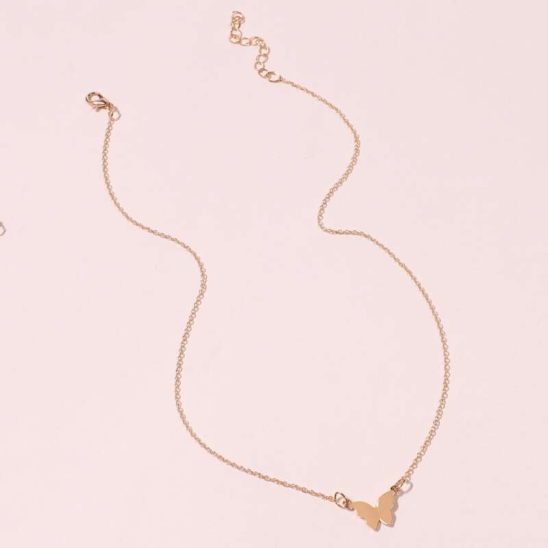 

Butterfly Chain Necklace, Gold