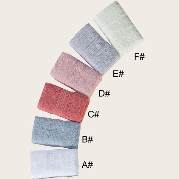 

1pc Solid Face Towel, Multicolor