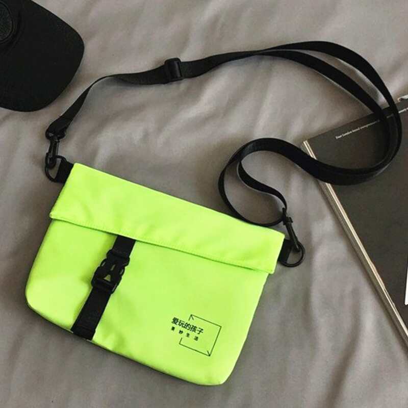 

Buckle Flap Crossbody Bag, Neon lime green