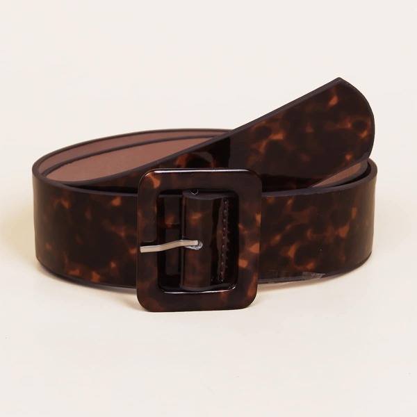 

Geometric Buckle Belt, Multicolor