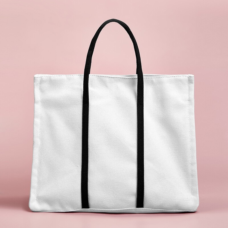 

Minimalist Tote Bag, White