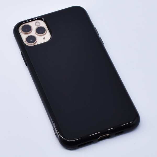 

1шт однотонный чехол для iPhone, Чёрный