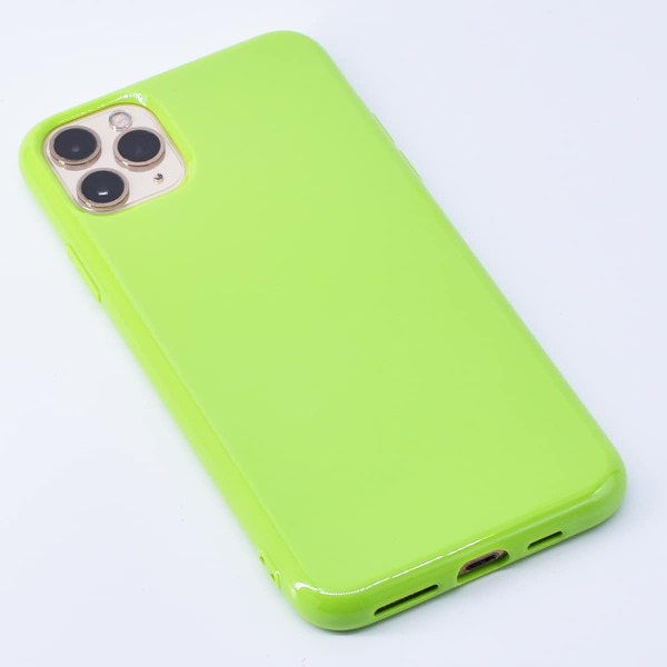

1pc Solid iPhone Case, Green