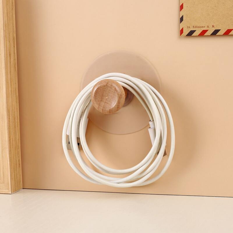 

3pcs Wooden Wall Hook, Khaki