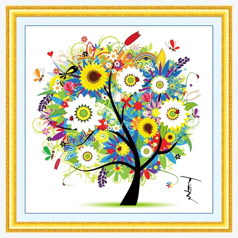 

Tree Pattern DIY Diamond Painting, Multicolor