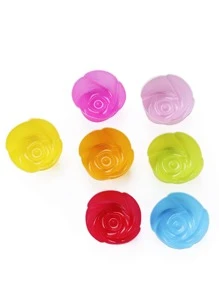 12pcs Rose Shaped Random Cake Mold - Multicolor - View 4