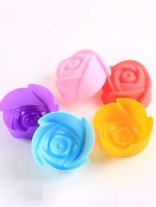12pcs Rose Shaped Random Cake Mold - Multicolor - View 5
