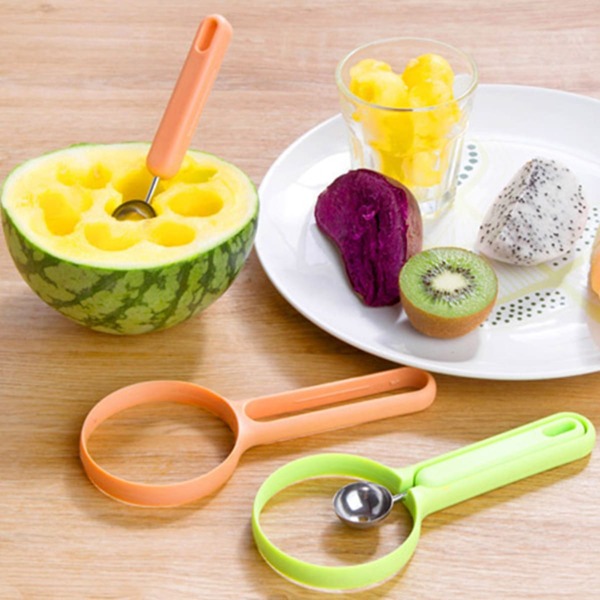 

1pc Random Color 2 In1 Melon Scoop, Multicolor