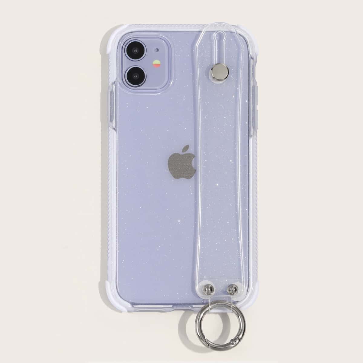 

1pc Glitter Clear iPhone Case