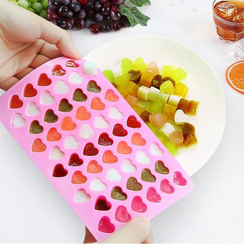 

Heart Design Silicone Mold, Pink