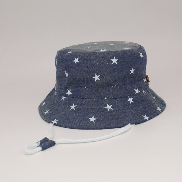 

Toddler Kids Star Pattern Bucket Hat, Blue