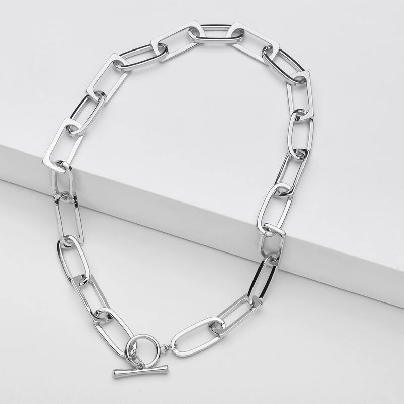 

Simple Chain Necklace, Silver