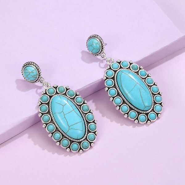 

Turquoise Decor Drop Earrings