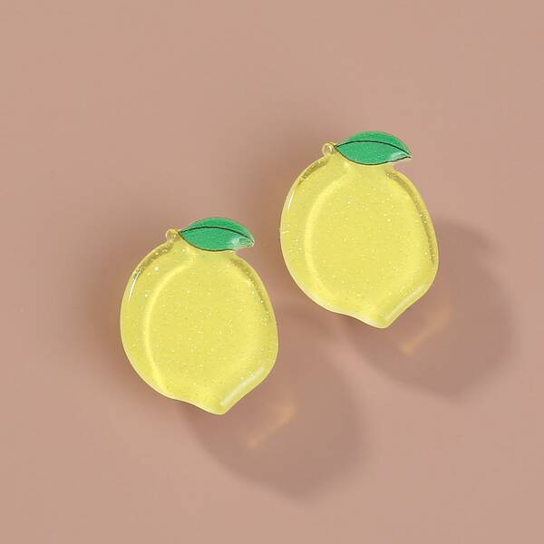 

Lemon Stud Earrings, Yellow