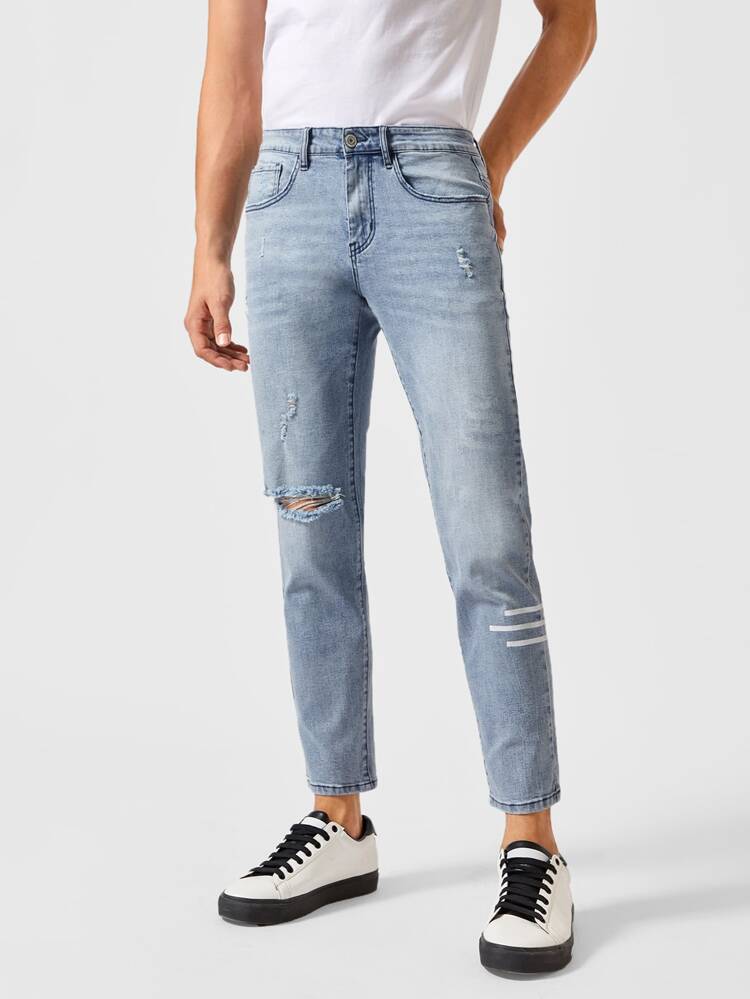 latest striped jeans