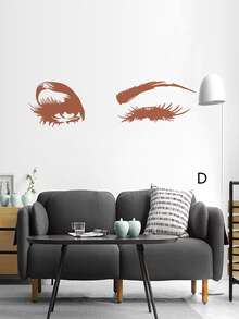 1pc Eye Print Wall Sticker - Multicolor - View 4