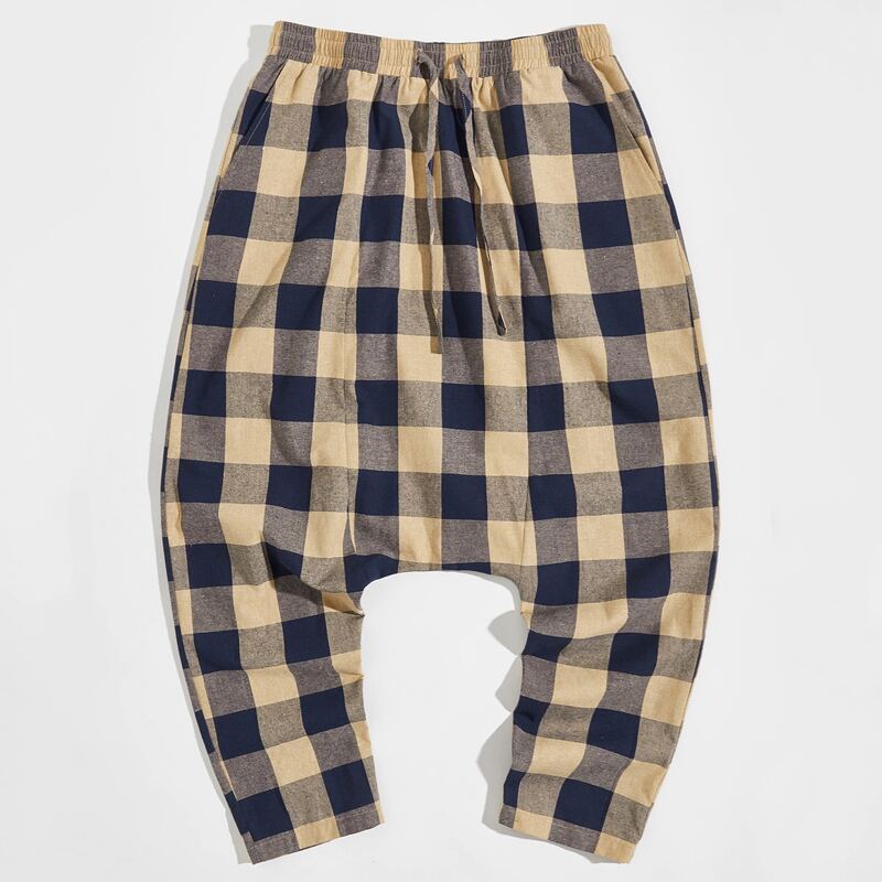 

Guys Buffalo Plaid Harem Pants, Multicolor