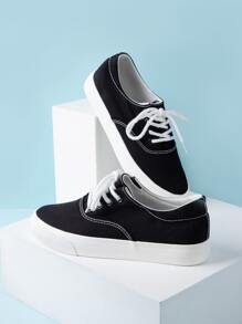 wide fit canvas shoes