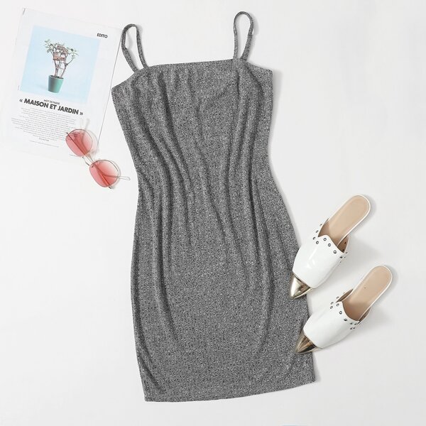 

Solid Bodycon Dress, Grey