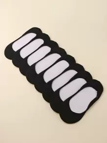 8 Paare Frauen Einfache Schwarze Modische Unsichtbare Rutschfeste Boot Socken Für Den Täglichen Gebrauch