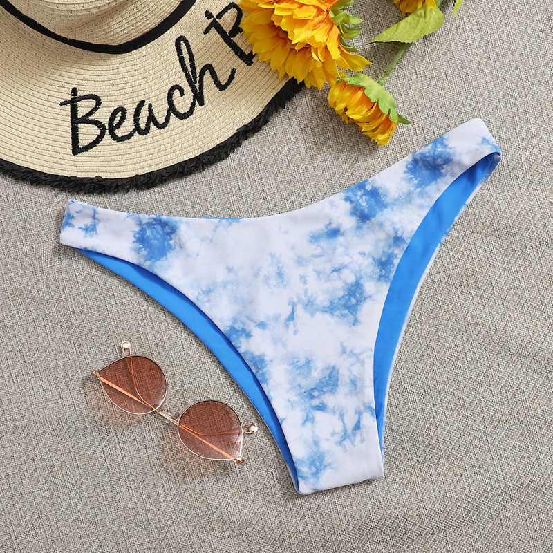 

Tie Dye High Cut Bikini Panty, Blue