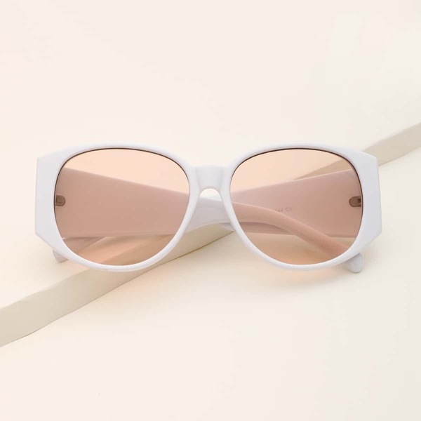 

Acrylic Frame Sunglasses, White