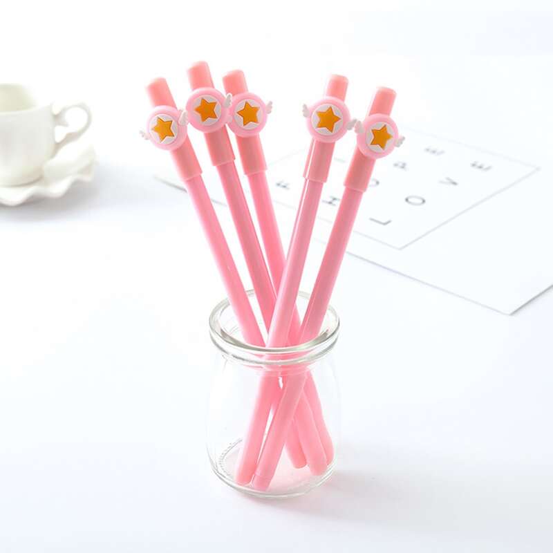 

4pcs Star Gel Pen, Black